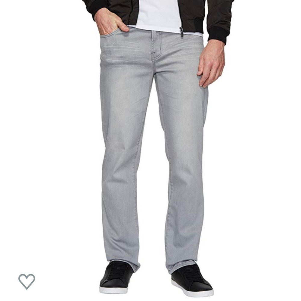 Liverpool Grey Relaxed Straight Jeans